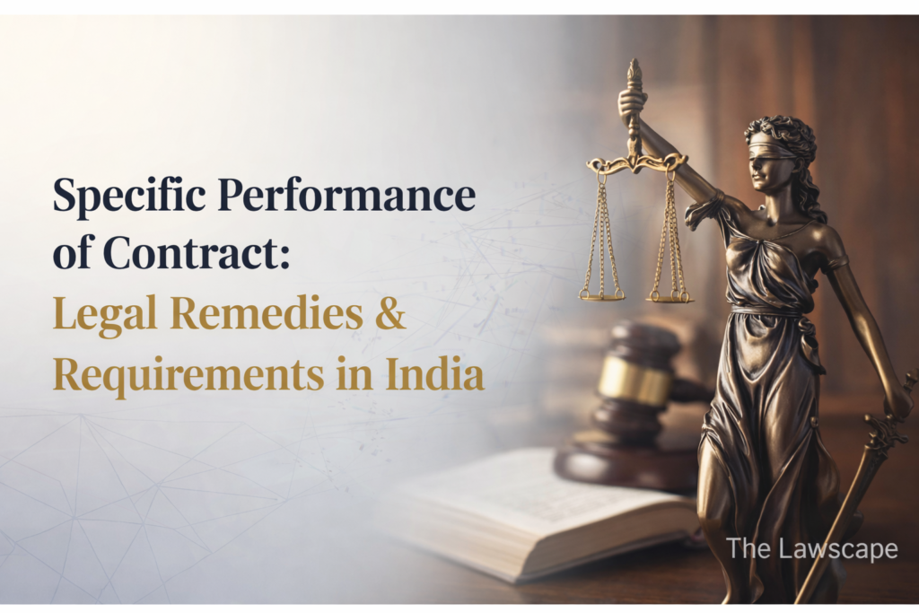 Specific Performance of Contract Legal Remedies & Requirements in India